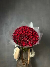 101 красная роза