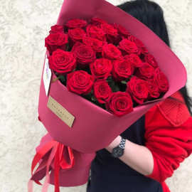 Bouquet of 25 red roses