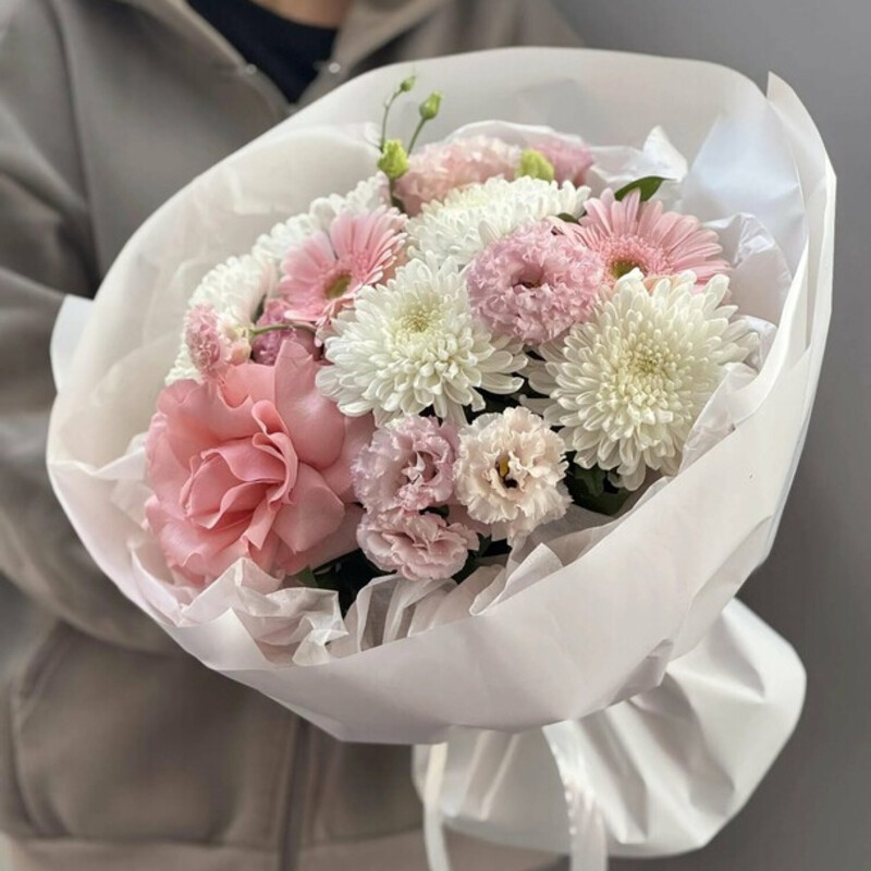 Букет «Нежный румянец», стандартный