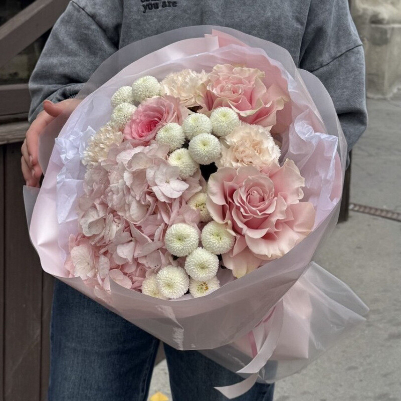 Букет «Клубничный пломбир», стандартный