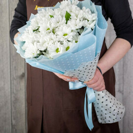 Букет из 7 хризантем Бакарди