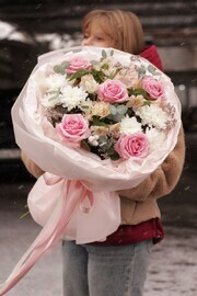 "Mon amour" букет с розами