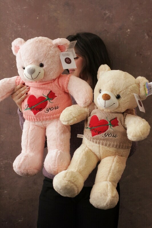   Мягкие мишки в ассортименте 60 см , мишка 1 шт