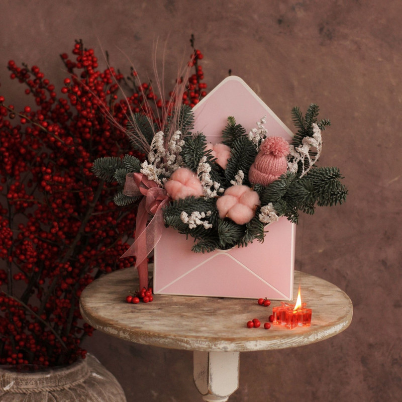 Novogodnyaya kompozitciya "Pis_mo dedushke Morozu", standart