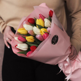 Микс тюльпанов 21 шт., 51 шт., 101 шт.