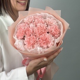 Букет из 11 розовых диантусов