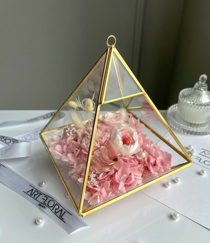 Цветочная пирамида в розовом, цветочная пирамида в розовом