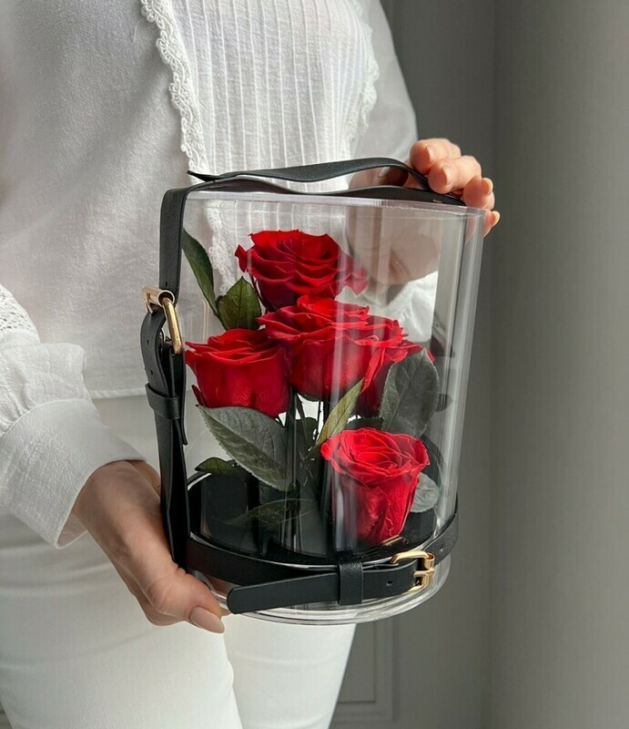 Вечные розы в акриловом саду, стандартный