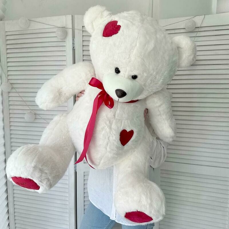 Мишка Тедди с сердцем  Размер XL, стандартный