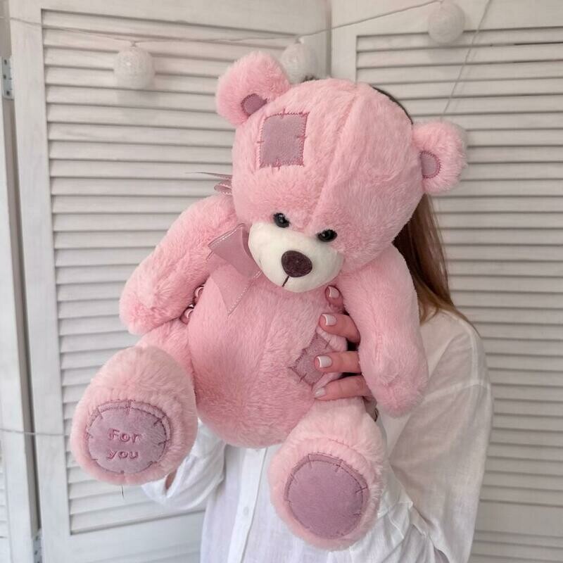 Mishka Teddi rozovij Razmer S, standart