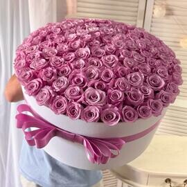 101 розовая Роза в коробке