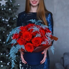 Buket ekvadorskih roz  korobke