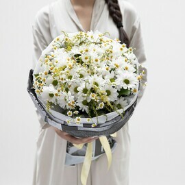 Букет с Хризантемами "Гармония Природы"