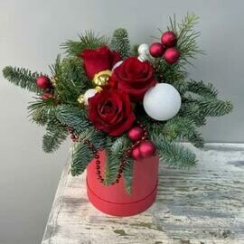 TCveti v korobke Novij god