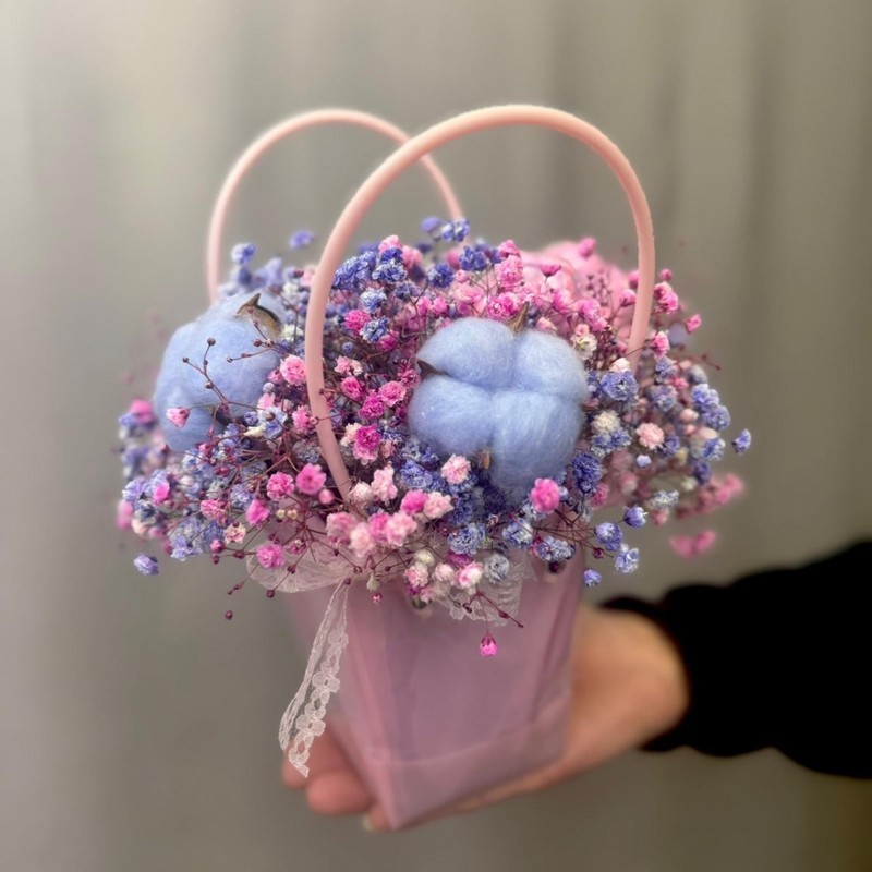 Корзинка с гипсофилой, стандартный