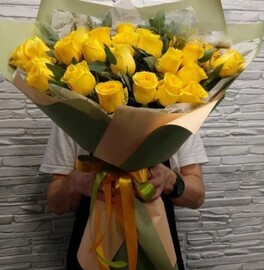 Букет из роз Солнечный луч 