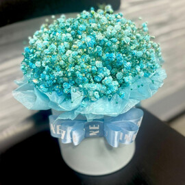 Композиция из Голубой Гипсофилы 