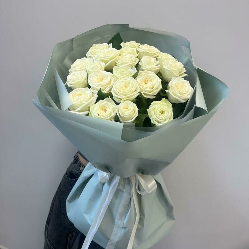 Букет цветы белые розы, стандартный