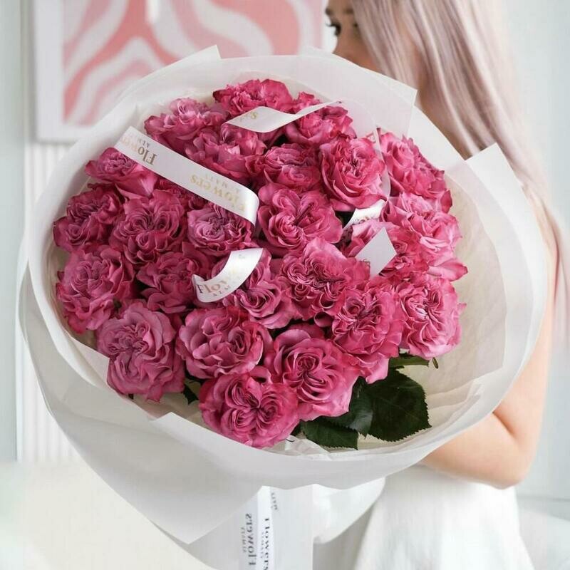 Импортные розы розовые розы, стандартный