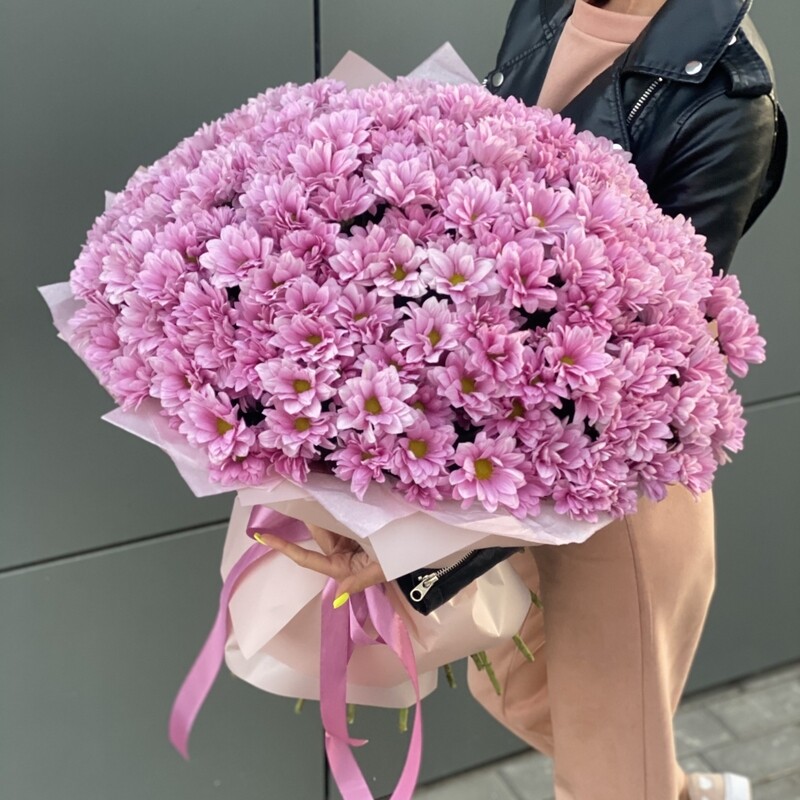 Букет Свежее решение из веточек хризантемы, букет свежее решение из 35 веточек хризантемы