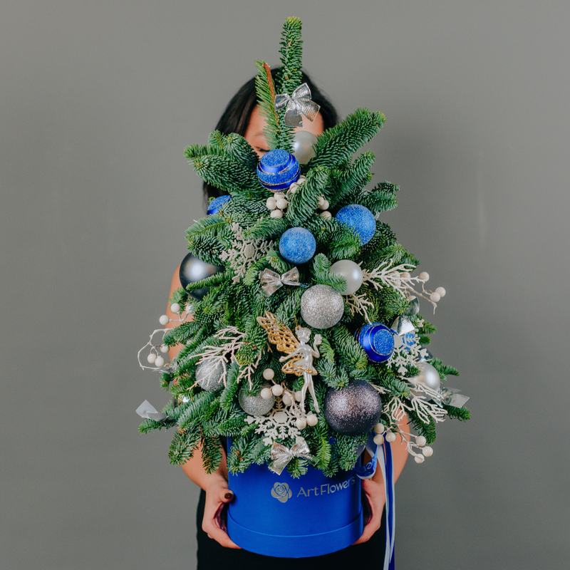 Art Flowers Novogodnyaya kompozitciya «Rozhdestvenskaya el_», standart