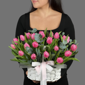 tcveti Buket Korzina Vesni