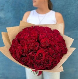 Букет из 51 красной розы 