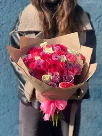 51 роза микс 