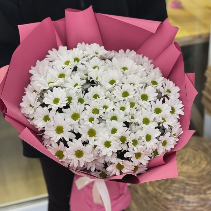 Букет хризантем, букет из 11 хризантем