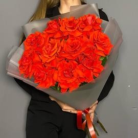 Монобукет красных французских роз Нина